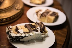 Pastel de chocolate exquisito